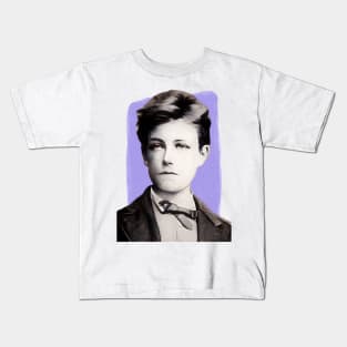 French Poet Arthur Rimbaud illustration Kids T-Shirt